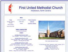 Tablet Screenshot of firstumcwadesboro.org